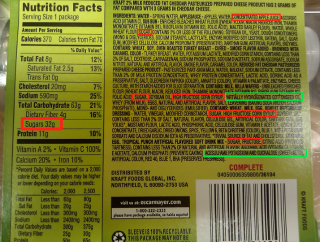 Example of hidden sugar in processed food (LUNCHABLES)
